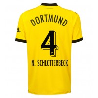 Borussia Dortmund Nico Schlotterbeck #4 Hjemmebanetrøje 2023-24 Kortærmet